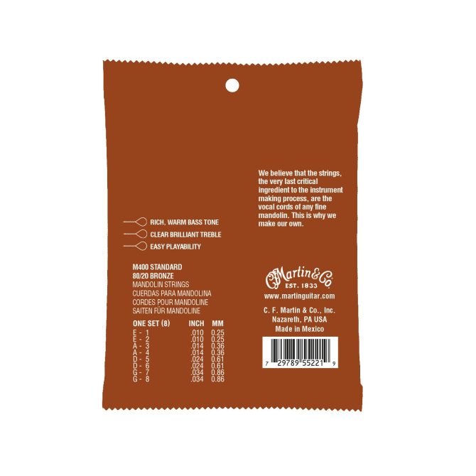 Mandolin Strings 80/20 Bronze - Image 2