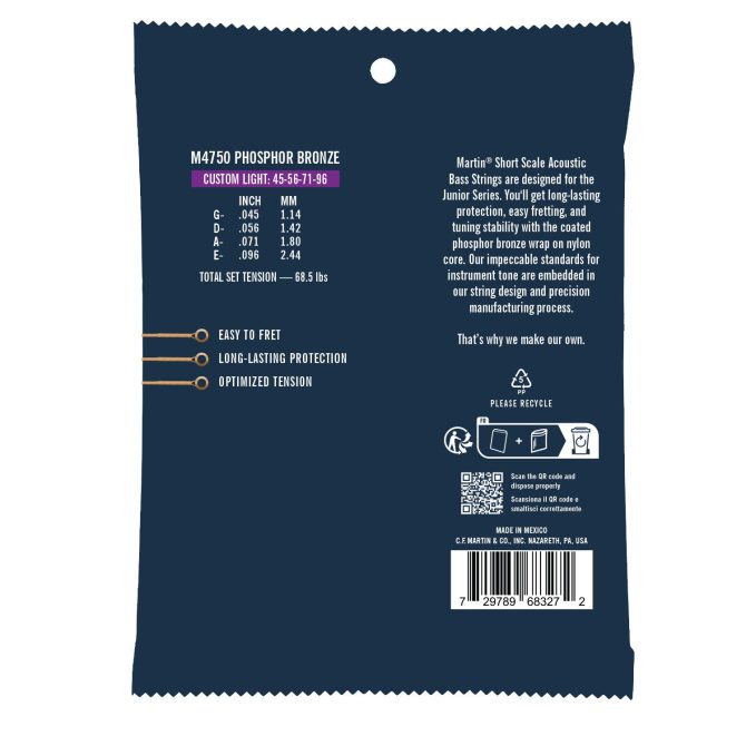 Short Scale Coated Acoustic Bass Strings - Image 2