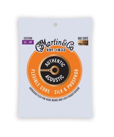 Authentic Acoustic Flexible Core Guitar Strings Silk & Phosphor