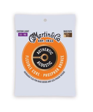 Authentic Acoustic Flexible Core Guitar Strings Phosphor Bronze