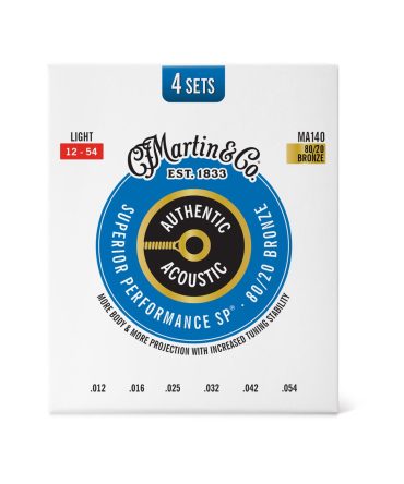 Authentic Acoustic SP® Guitar Strings 80/20 Bronze 4 Pack